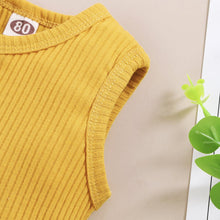 Load image into Gallery viewer, Sleeveless Cotton Vest Top and Shorts - Comfy Bambino