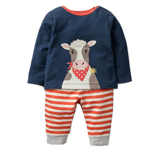 Load image into Gallery viewer, 2 Piece Unisex Animal Sweatshirt & Pants Set - Comfy Bambino