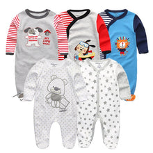 Load image into Gallery viewer, 5 Piece Baby Rompers Jumpsuit Set - Comfy Bambino