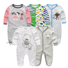 Load image into Gallery viewer, 5 Piece Baby Rompers Jumpsuit Set - Comfy Bambino