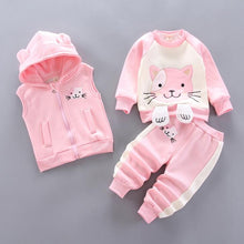 Load image into Gallery viewer, Adorable 3 Piece Hoody, Jumper and Jogger Set - Comfy Bambino