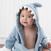 Load image into Gallery viewer, Hooded Animal Baby Bathrobe - Comfy Bambino