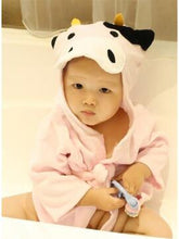 Load image into Gallery viewer, Hooded Animal Baby Bathrobe - Comfy Bambino