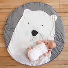 Load image into Gallery viewer, Soft Cotton Kids Animal Play Mat - Comfy Bambino