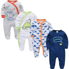 Load image into Gallery viewer, 4 Piece Baby Boy Romper Set - Comfy Bambino
