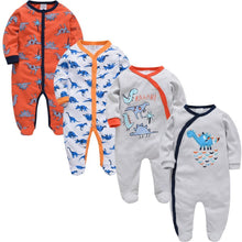 Load image into Gallery viewer, 4 Piece Baby Boy Romper Set - Comfy Bambino

