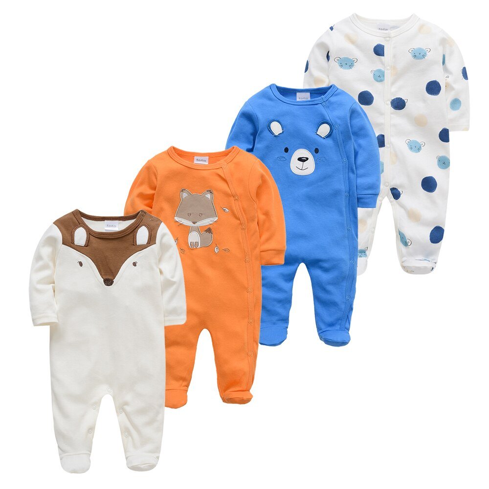 4 Piece Baby Boy Romper Set - Comfy Bambino