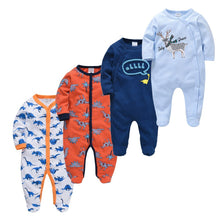 Load image into Gallery viewer, 4 Piece Baby Boy Romper Set - Comfy Bambino
