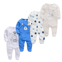 Load image into Gallery viewer, 4 Piece Baby Boy Romper Set - Comfy Bambino

