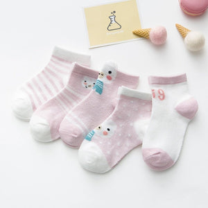 5 Pairs Baby/ Toddler Socks - Comfy Bambino