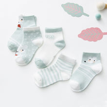Load image into Gallery viewer, 5 Pairs Baby/ Toddler Socks - Comfy Bambino
