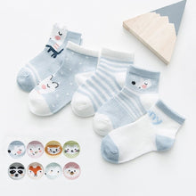 Load image into Gallery viewer, 5 Pairs Baby/ Toddler Socks - Comfy Bambino
