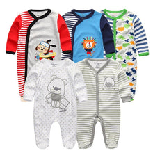 Load image into Gallery viewer, 5 Piece Baby Rompers Jumpsuit Set - Comfy Bambino
