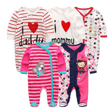 Load image into Gallery viewer, 5 Piece Baby Rompers Jumpsuit Set - Comfy Bambino
