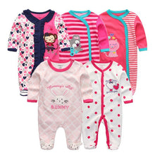 Load image into Gallery viewer, 5 Piece Baby Rompers Jumpsuit Set - Comfy Bambino
