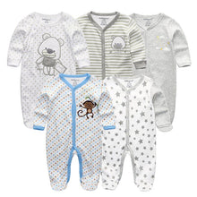 Load image into Gallery viewer, 5 Piece Baby Rompers Jumpsuit Set - Comfy Bambino
