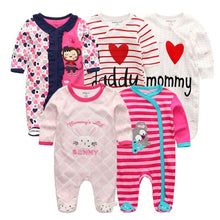 Load image into Gallery viewer, 5 Piece Baby Rompers Jumpsuit Set - Comfy Bambino
