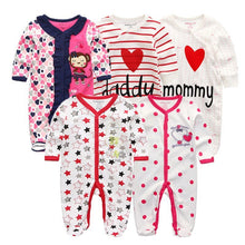 Load image into Gallery viewer, 5 Piece Baby Rompers Jumpsuit Set - Comfy Bambino
