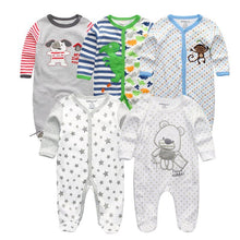 Load image into Gallery viewer, 5 Piece Baby Rompers Jumpsuit Set - Comfy Bambino
