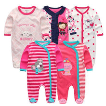 Load image into Gallery viewer, 5 Piece Baby Rompers Jumpsuit Set - Comfy Bambino
