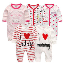 Load image into Gallery viewer, 5 Piece Baby Rompers Jumpsuit Set - Comfy Bambino
