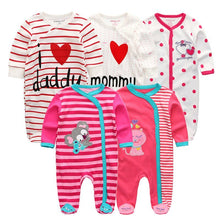 Load image into Gallery viewer, 5 Piece Baby Rompers Jumpsuit Set - Comfy Bambino
