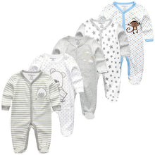 Load image into Gallery viewer, 5 Piece Baby Rompers Jumpsuit Set - Comfy Bambino
