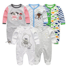 Load image into Gallery viewer, 5 Piece Baby Rompers Jumpsuit Set - Comfy Bambino
