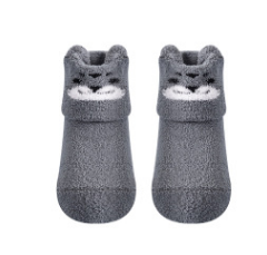 Baby Silicone Coral Fleece Non-Slip Cartoon Socks