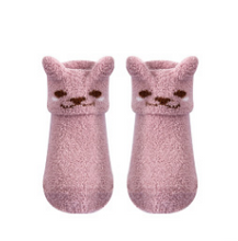Load image into Gallery viewer, Baby Silicone Coral Fleece Non-Slip Cartoon Socks
