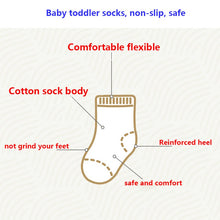 Load image into Gallery viewer, Baby Silicone Coral Fleece Non-Slip Cartoon Socks
