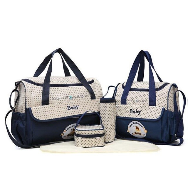 5 Piece MOTOHOOD Baby Changing Bag Set