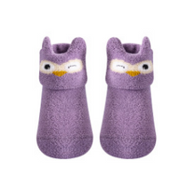 Load image into Gallery viewer, Baby Silicone Coral Fleece Non-Slip Cartoon Socks
