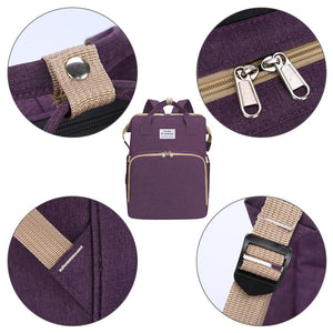 Multifunctional Baby Bag with Folding Changing Bed