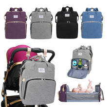 Load image into Gallery viewer, Multifunctional Baby Bag with Folding Changing Bed
