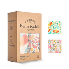 Load image into Gallery viewer, Kangobaby 2pcs/Set Soft Bamboo Cotton Baby Blanket Muslin Swaddle
