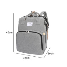 Load image into Gallery viewer, Multifunctional Baby Bag with Folding Changing Bed
