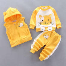 Load image into Gallery viewer, Adorable 3 Piece Hoody, Jumper and Jogger Set - Comfy Bambino
