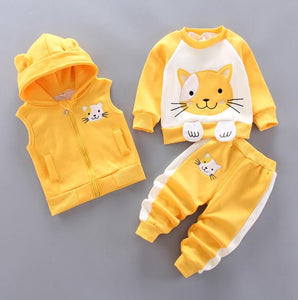 Adorable 3 Piece Hoody, Jumper and Jogger Set - Comfy Bambino