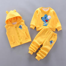 Load image into Gallery viewer, Adorable 3 Piece Hoody, Jumper and Jogger Set - Comfy Bambino
