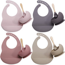 Load image into Gallery viewer, BPA Free Baby Silicone Tableware Set - Comfy Bambino
