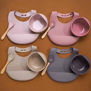 BPA Free Baby Silicone Tableware Set - Comfy Bambino