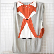 Load image into Gallery viewer, Fox Pattern Wool Blanket - Comfy Bambino
