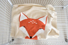 Load image into Gallery viewer, Fox Pattern Wool Blanket - Comfy Bambino
