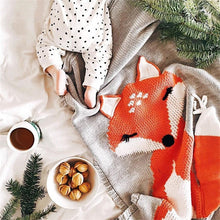 Load image into Gallery viewer, Fox Pattern Wool Blanket - Comfy Bambino
