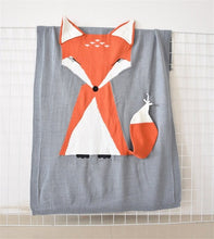 Load image into Gallery viewer, Fox Pattern Wool Blanket - Comfy Bambino
