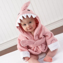 Load image into Gallery viewer, Hooded Animal Baby Bathrobe - Comfy Bambino
