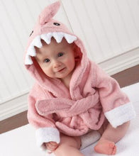 Load image into Gallery viewer, Hooded Animal Baby Bathrobe - Comfy Bambino
