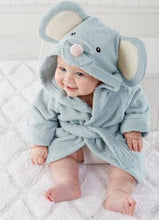 Load image into Gallery viewer, Hooded Animal Baby Bathrobe - Comfy Bambino
