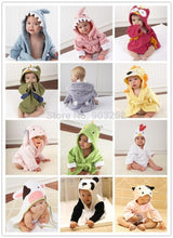 Load image into Gallery viewer, Hooded Animal Baby Bathrobe - Comfy Bambino
